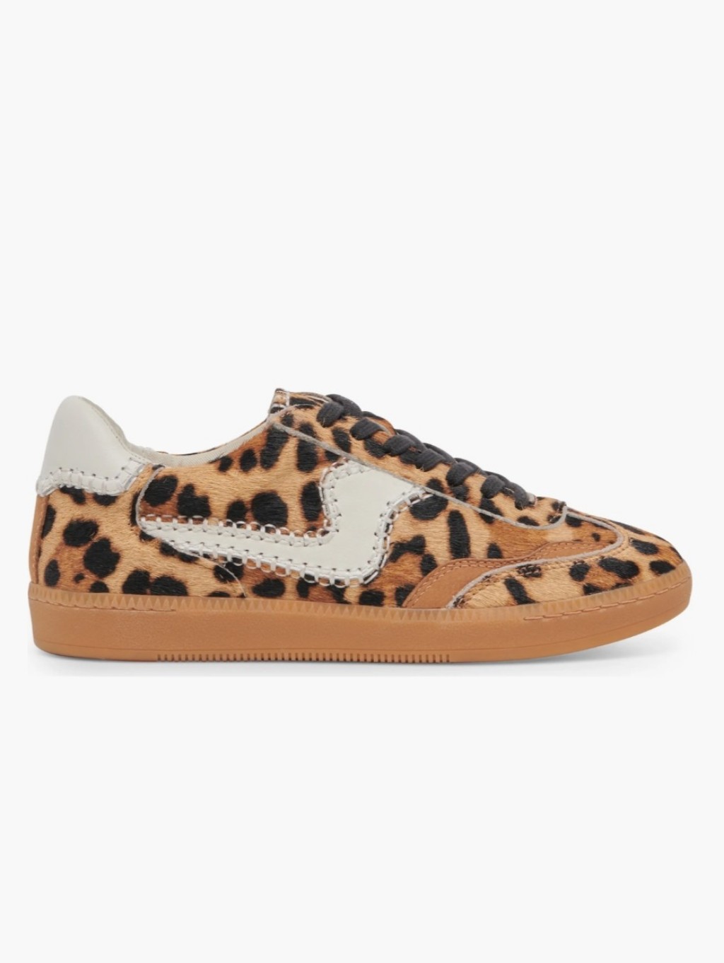 Dolce Vita Leopard Print Calf Hair Low-Top Sneakers Size 6